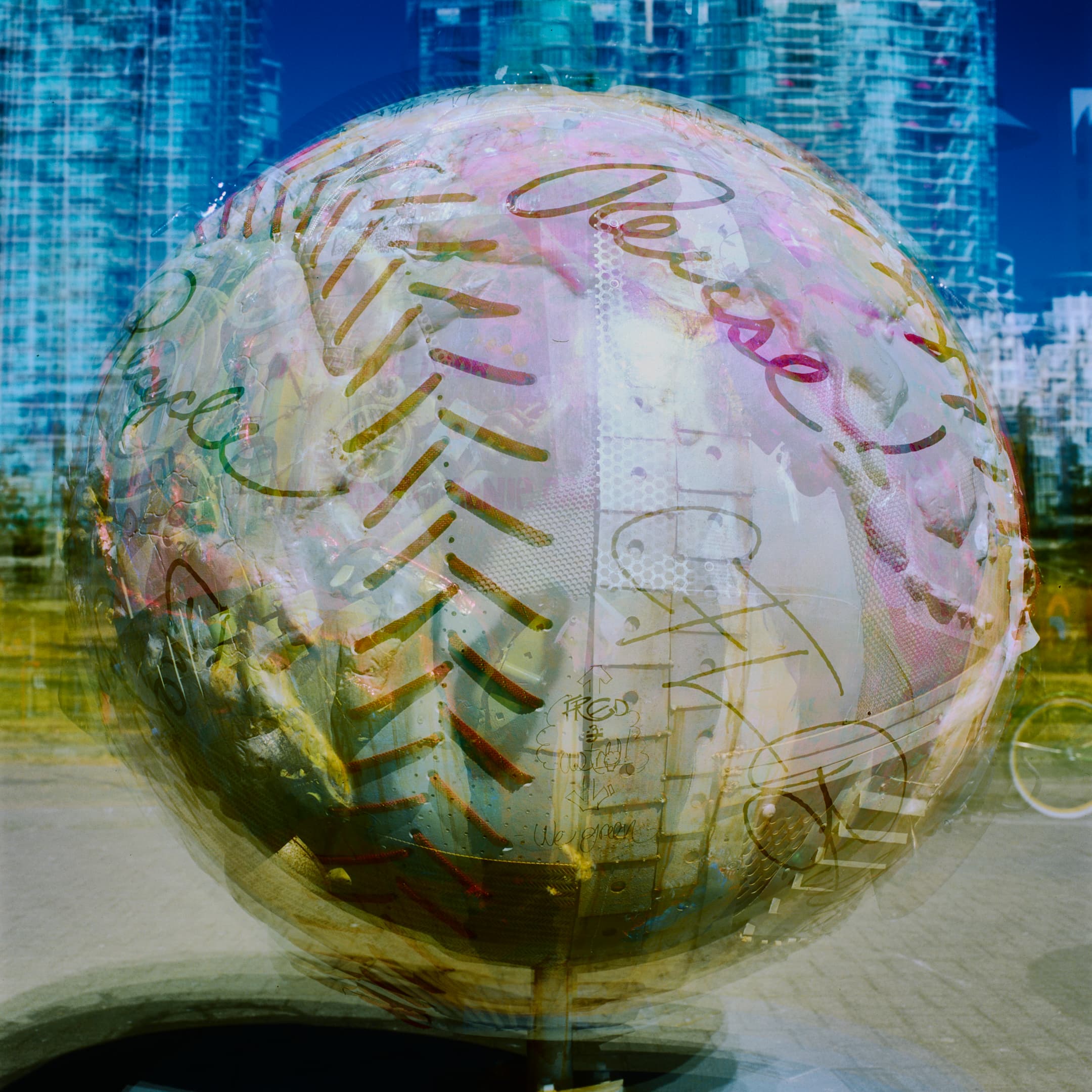 Lollipops is a still-life multiple-exposure photography collection of round objects.